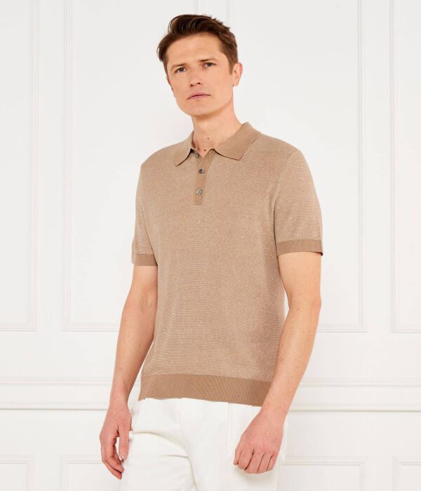 

Льняная рубашка поло 13 lindo-pr Regular fit Windsor, желтый