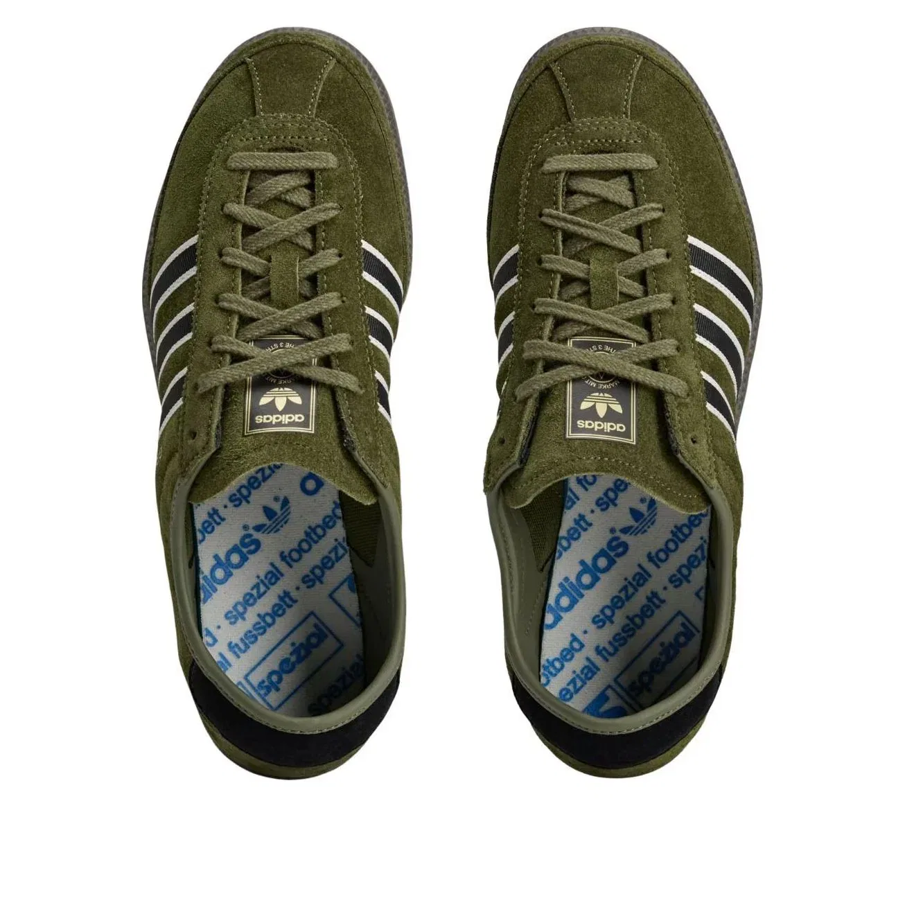Кроссовки Adidas Gralfy SPZL 'Olive Black' KK4203, оливково-зеленый — фото 2