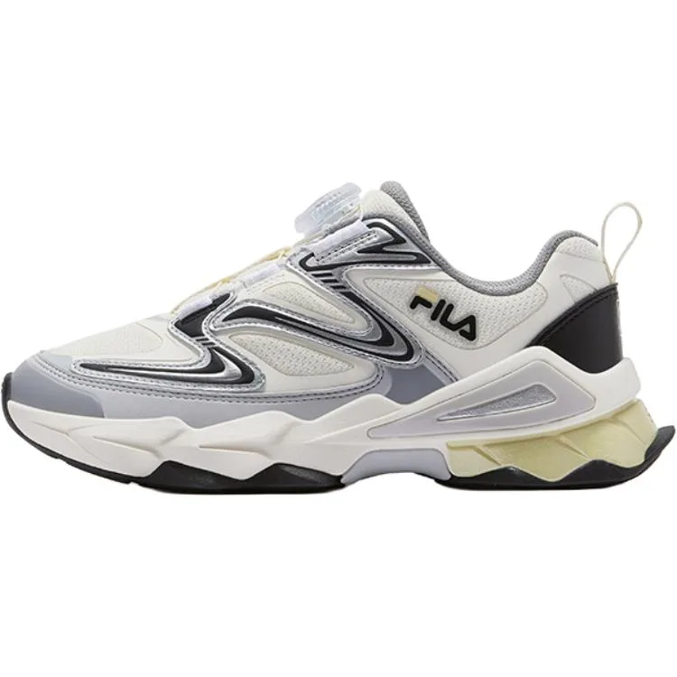 Кроссовки Heritage FHT Time Space Rebound Breathable Support low top детские FILA KIDS, Milk White/Space Silver-GS
