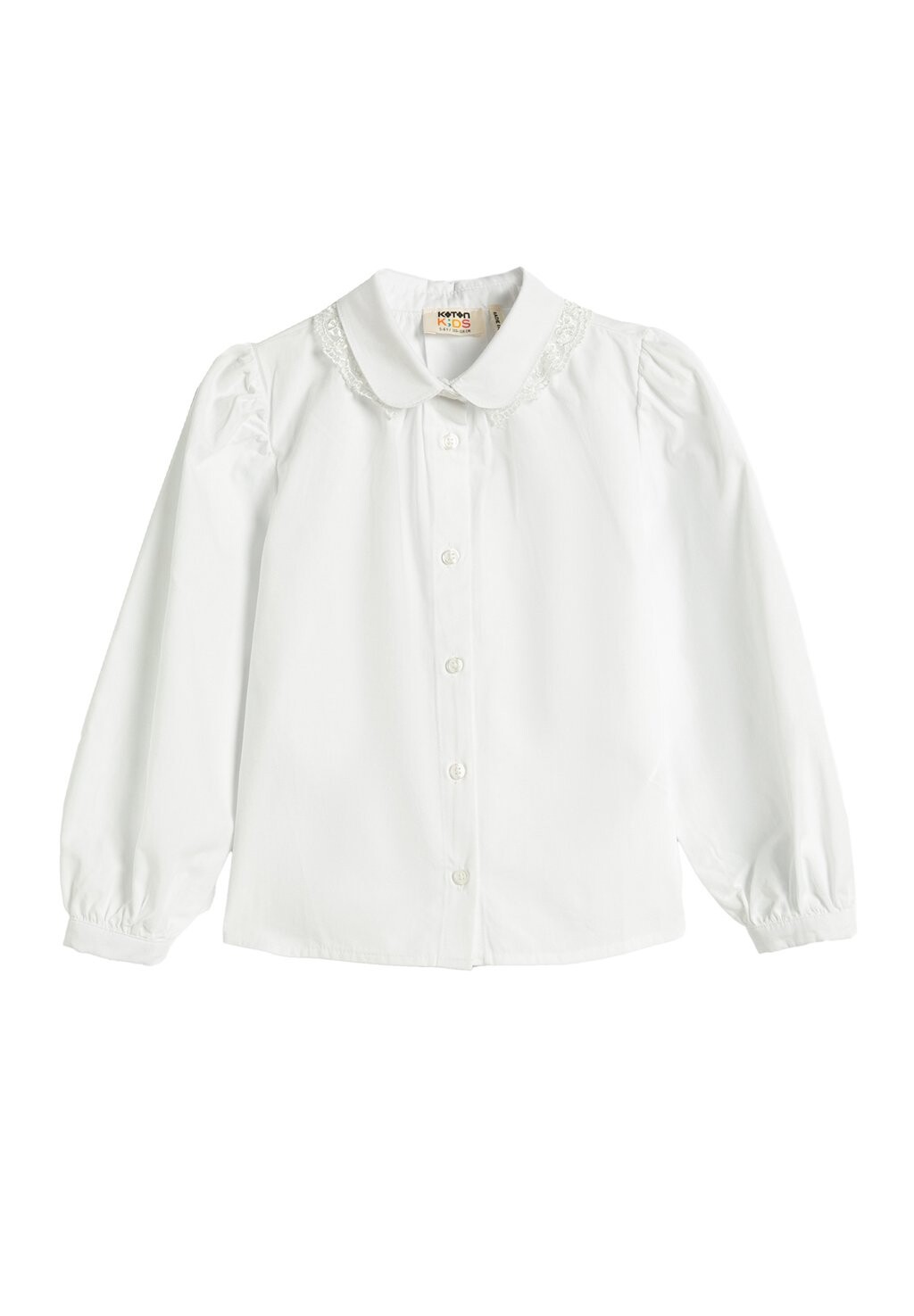 

Рубашка Poplin Long Sleeve Button Closure Elastic Cuffs Koton, цвет off white