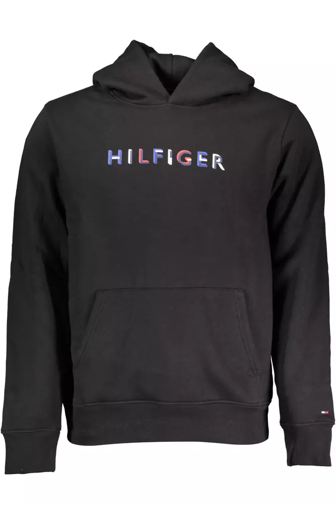 

Черный хлопковый мужской свитер Tommy Hilfiger