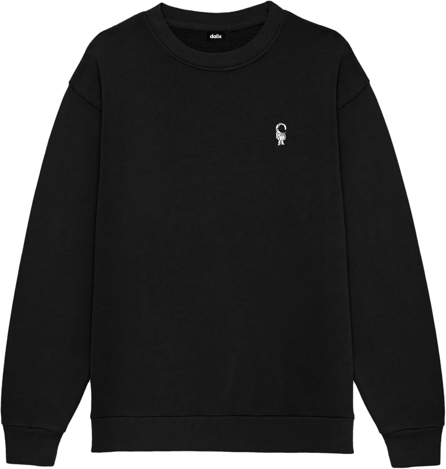 

DALIX Astronaut Embroidery расслабленный свитшот Soft Fleece