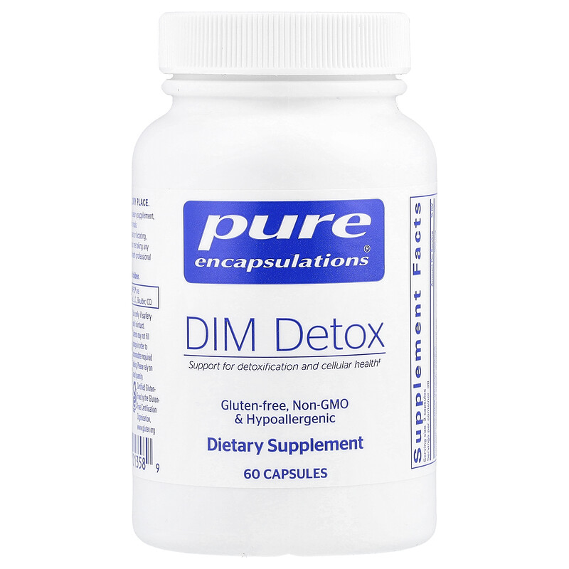 

Pure Encapsulations, DIM Detox`` 60 капсул