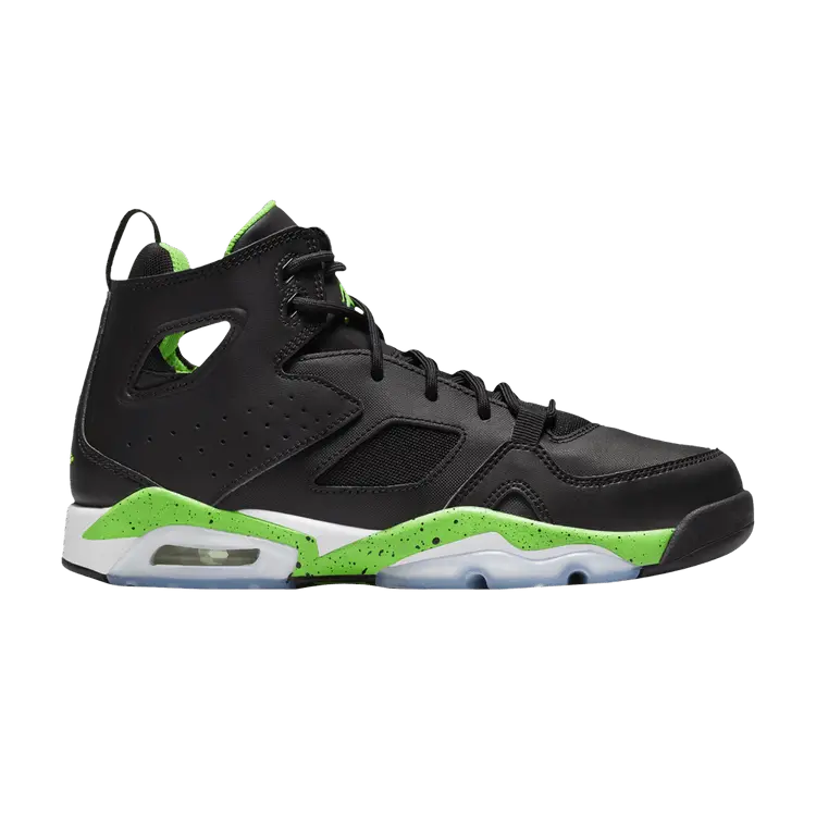 

Кроссовки Air Jordan Jordan Flight Club 91 GS 'Black Green Strike', черный