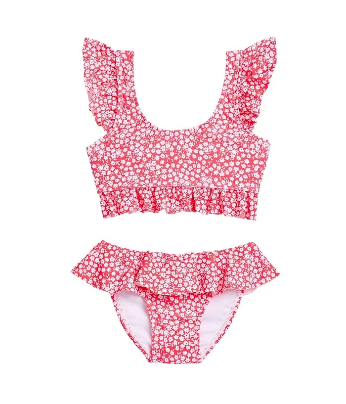 Купальник бикини Ditsy Bloom Frilled Crop Snapper Rock Kids, Red