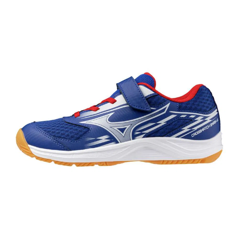 Кроссовки для настольного тенниса «Cross Match Smash Jr.» от Mizuno, Blue X White X Red