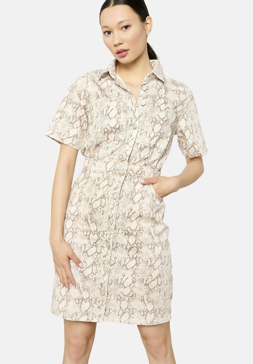 

Джинсовое платье SNAKE PRINT LolaLiza, бежевый