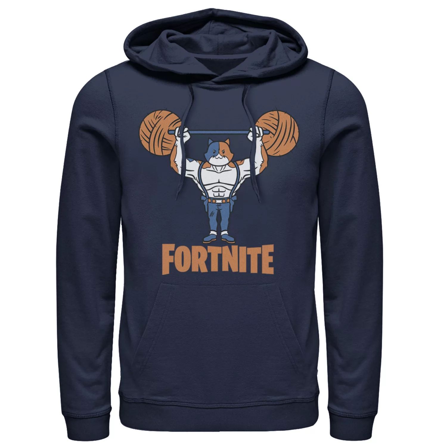 

Мужская толстовка с логотипом Fortnite Meowscles Yarn Work Out Licensed Character