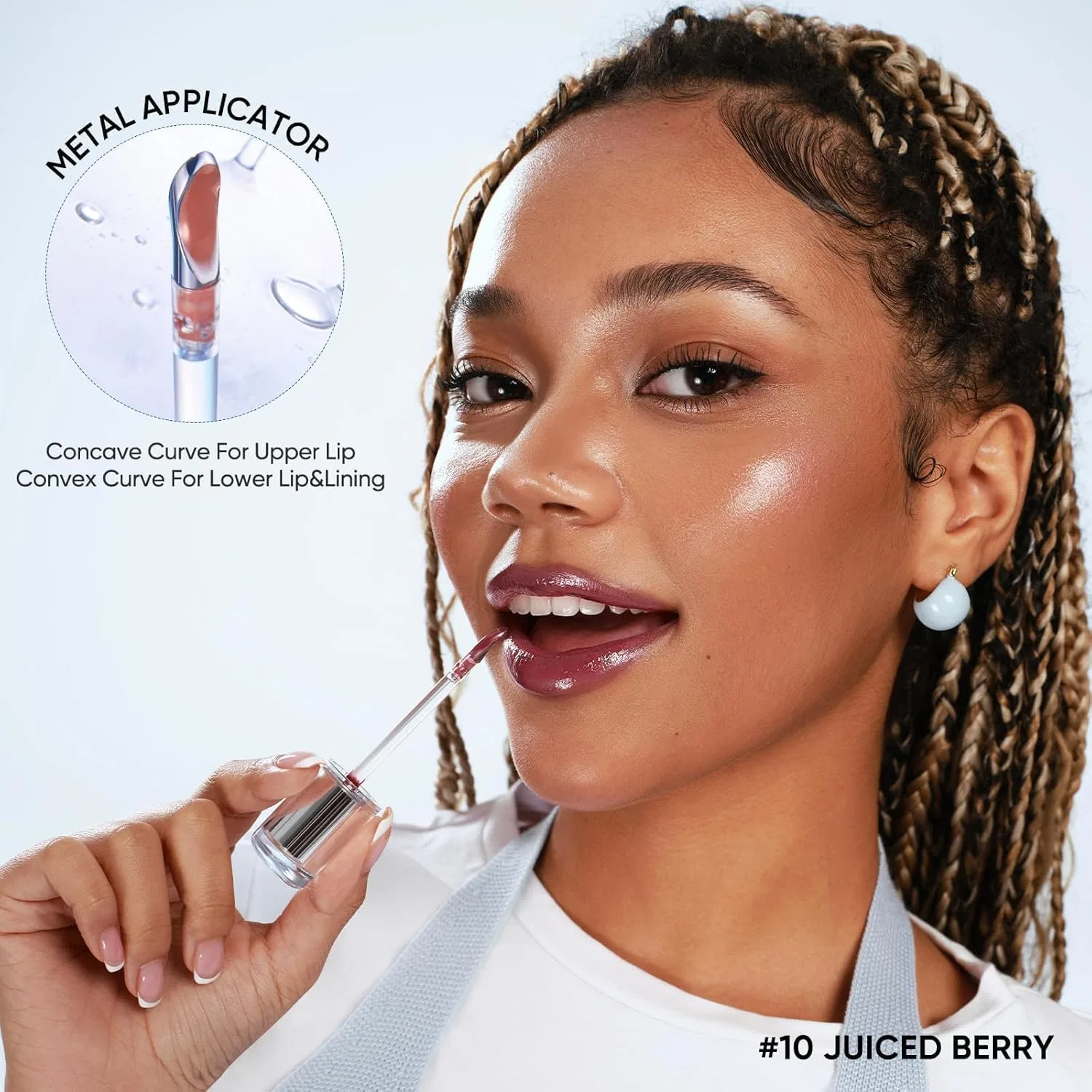 Блеск для губ JUDYDOLL Ice Water Lip Gloss оттенок Juice Berry 3.5 мл — фото 4