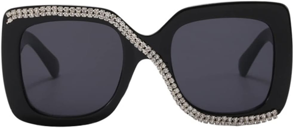 

Большие квадратные солнцезащитные очки для женщин. Модный ретро-дизайн. Солнцезащитные очки для круглых очков. Аксессуар OHPHCALL, Black retro sunglasses -Material:Resin women sun glasses - choice for party