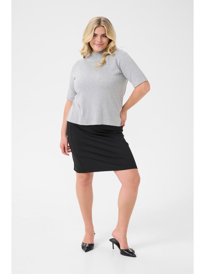 

Свитер классической вязки KClizzy светло-серого меланжевого цвета KAFFE curve