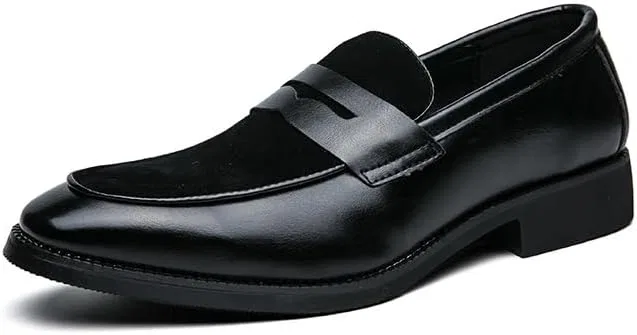 Лоферы мужские из искусственной кожи, Black PUGHGAETZF