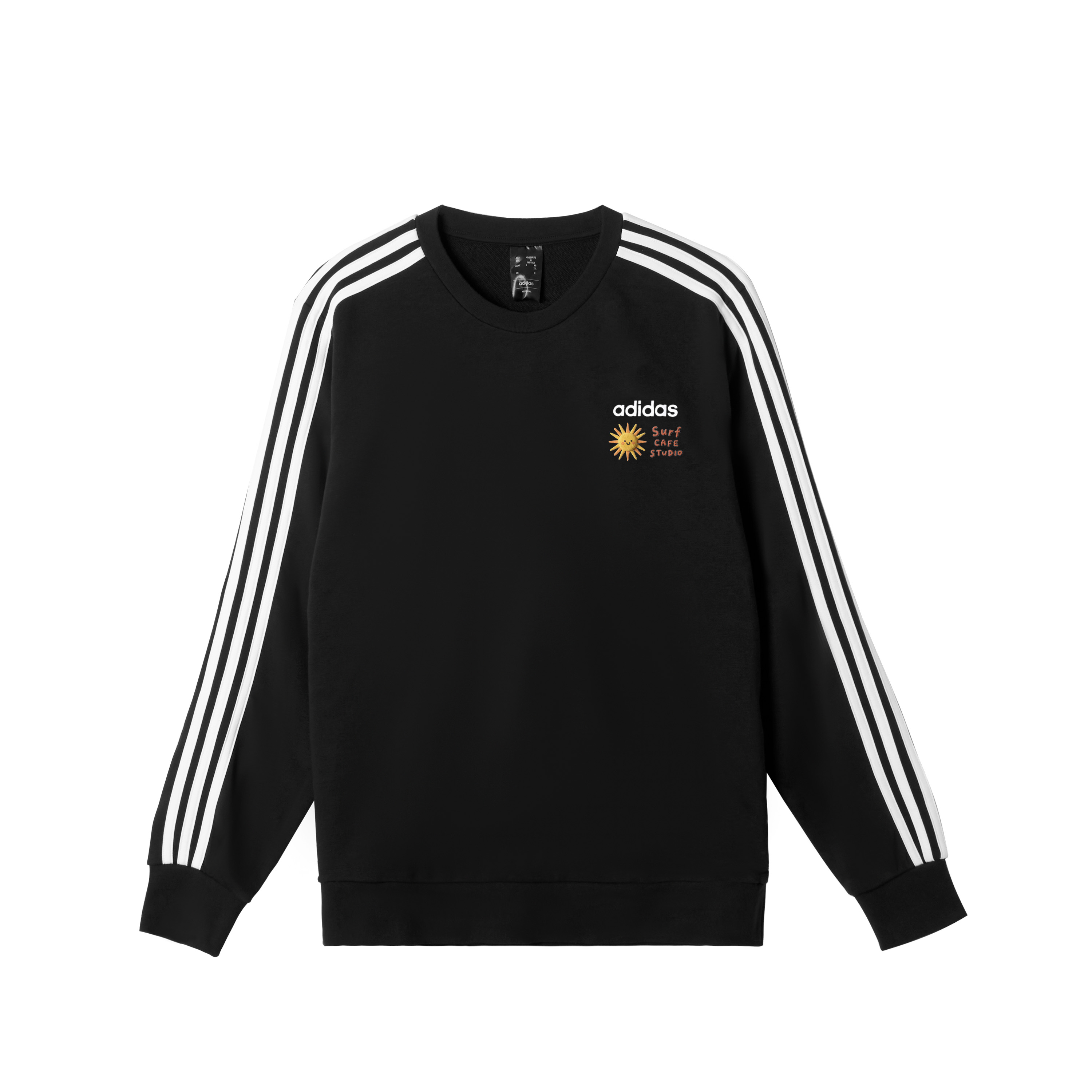 

Adidas Мужская толстовка с круглым вырезом, черная, средней толщины