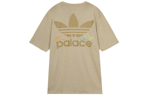 Футболка originals x palace crossover ss22 back logo printing short sleeve brown Adidas, мультиколор — фото 2