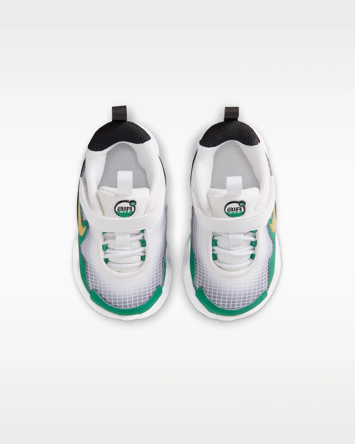 Детские кроссовки Nike Air Max Nova, White/Malachite/Black/Metallic Gold — фото 4