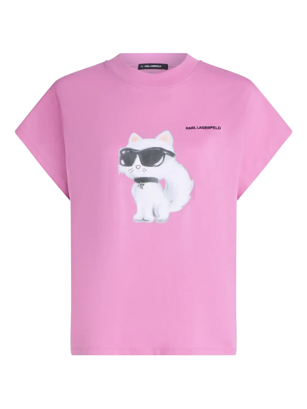 

Футболка с принтом KARL LAGERFELD, розовый