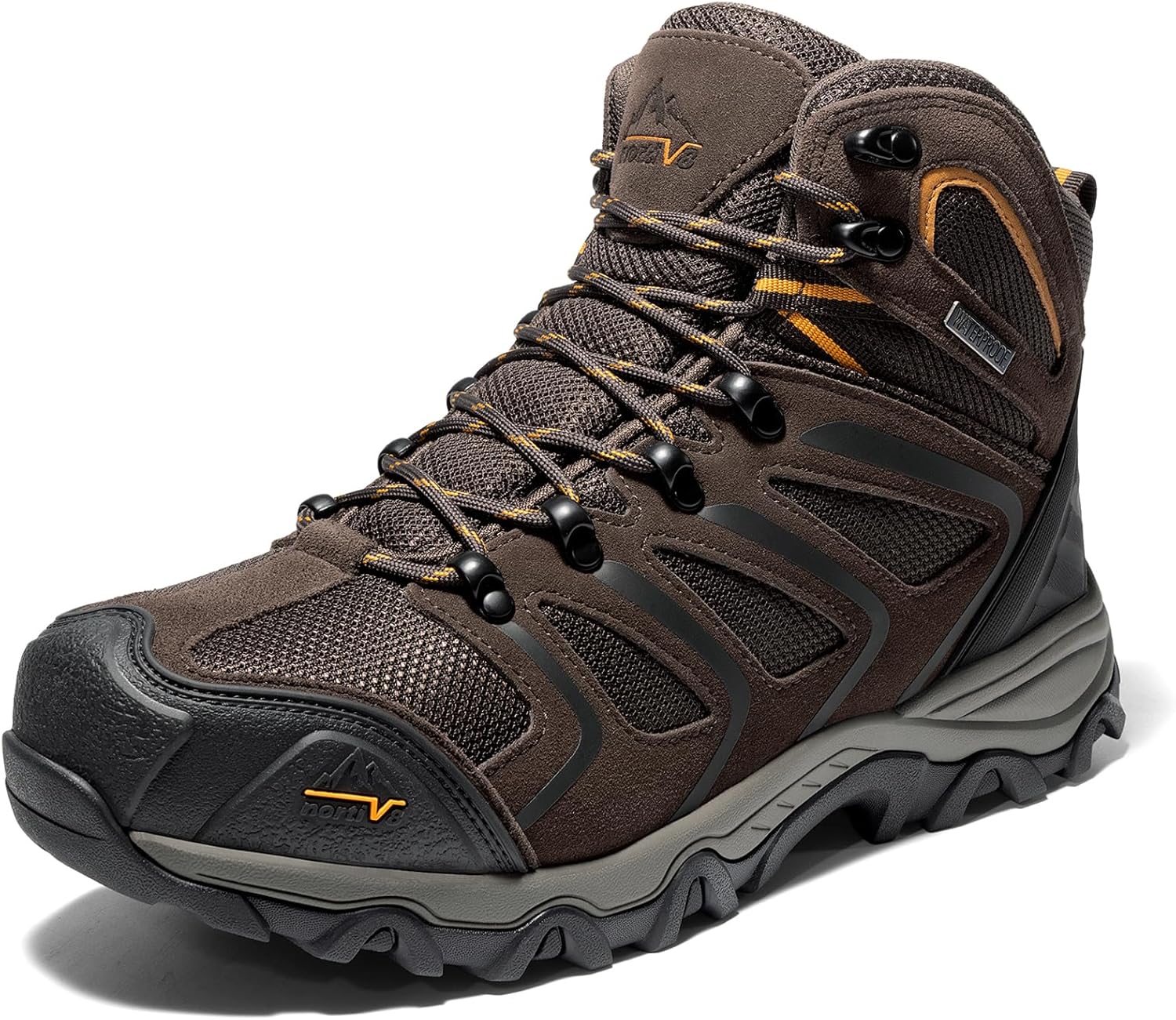 

Мужские водонепроницаемые ботинки NORTIV 8 со стальным носком, коричневый