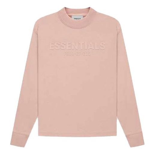 (GS) Футболка с длинными рукавами Fear of God Essentials FW21, матовый румянец
