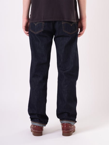 Джинсы 505 Regular Fit темно-синего цвета Levi's, Dark Indigo - Flat Finish — фото 3