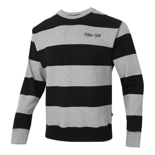 

Толстовка Men's Nike Logo Stripe Round Neck Long Sleeves Autumn Black Gray, мультиколор