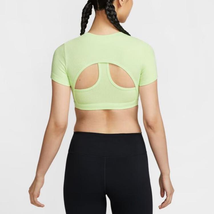 Nike Футболка Sportswear Classics для женщин 360 Light Lime/Black — фото 4