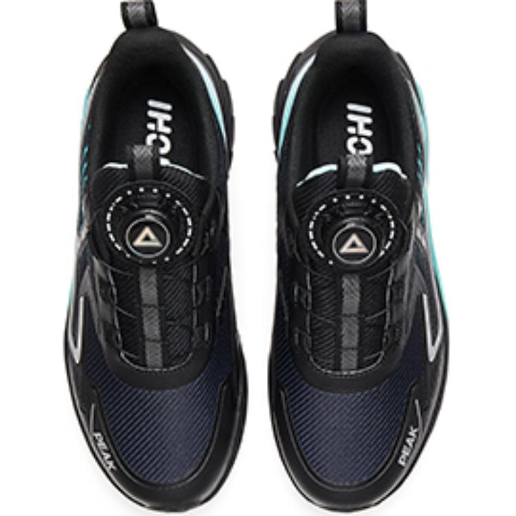PEAK Slip Resistant Abrasion Resistant Low top Kids' Running Shoes Black Green Kids' — фото 4