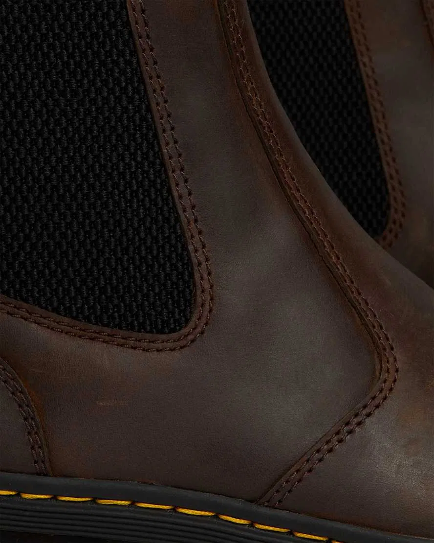 Повседневные кожаные ботинки Embury Crazy Horse Dr Martens, коричневый — фото 3