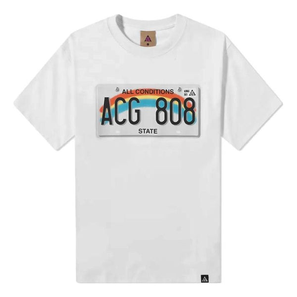 

Футболка Nike ACG License Plate T-Shirt 'Summit White', белый