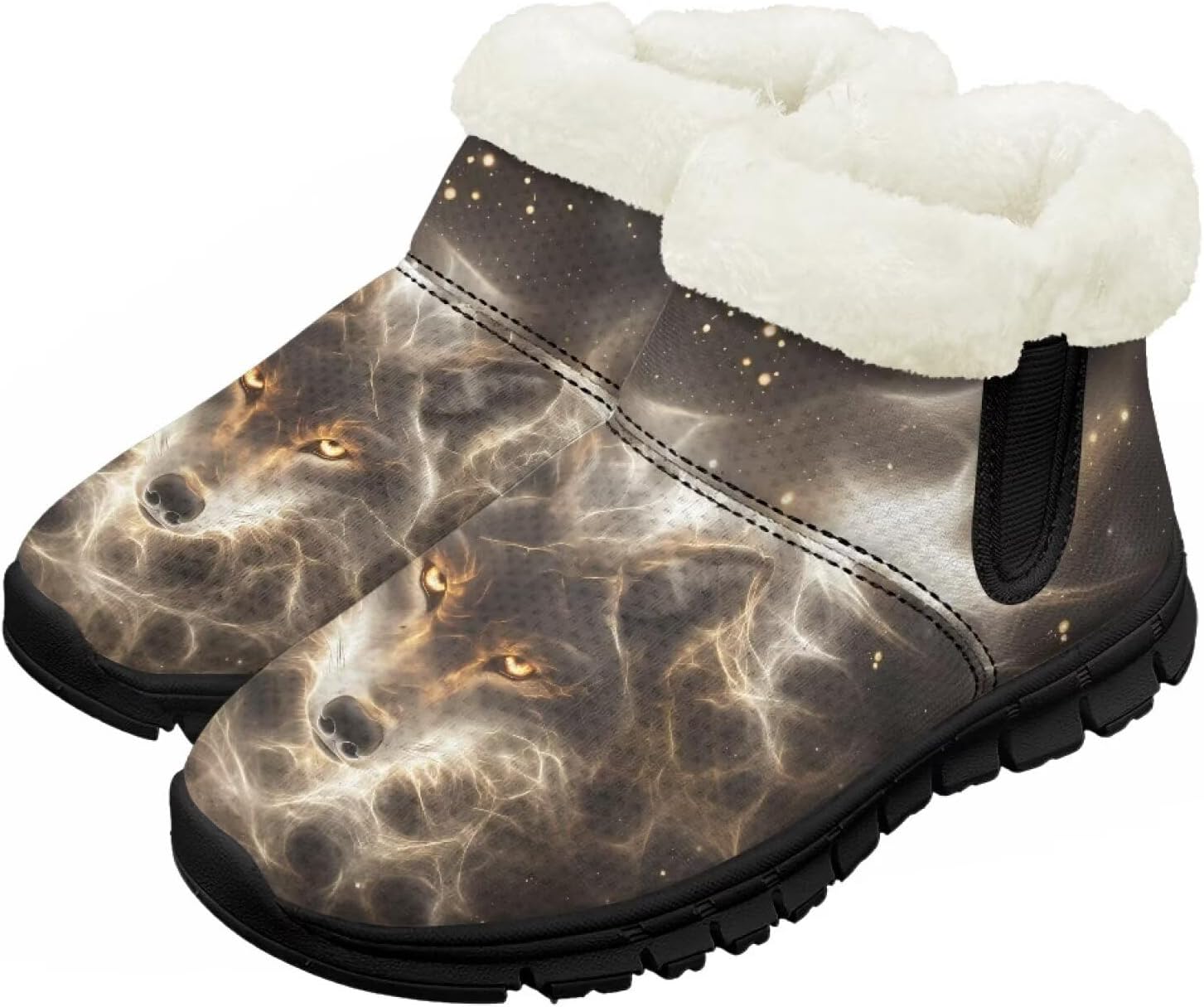 

Зимние сапожки для малышей, теплые снежные ботинки, уютные пушистые детские ботильоны, уличная модная обувь для мальчиков и девочек Chririnla, Lightning Wolf