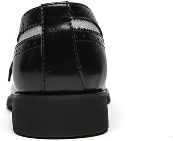 

Мужские лоферы с кисточками, повседневные туфли без шнурков, формальные оксфорды на низком каблуке Abborora, черный