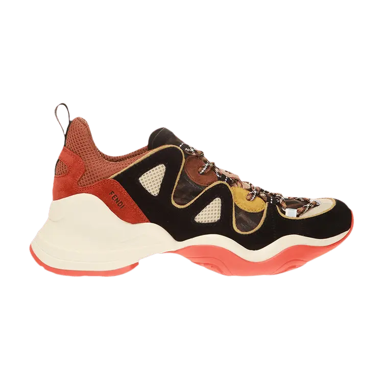 

Кроссовки Fendi FFluid Lace Up Low Brandy, оранжевый