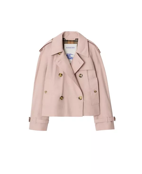 Куртка Burberry, тренч, розовый — фото 4