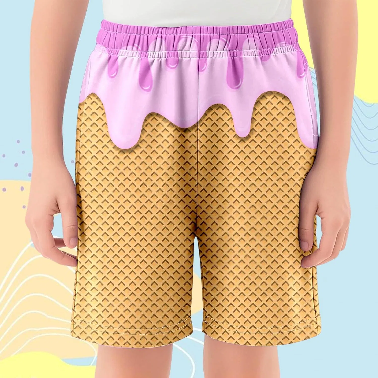 Шорты Active Shorts, Ice Cream, розовые — фото 2