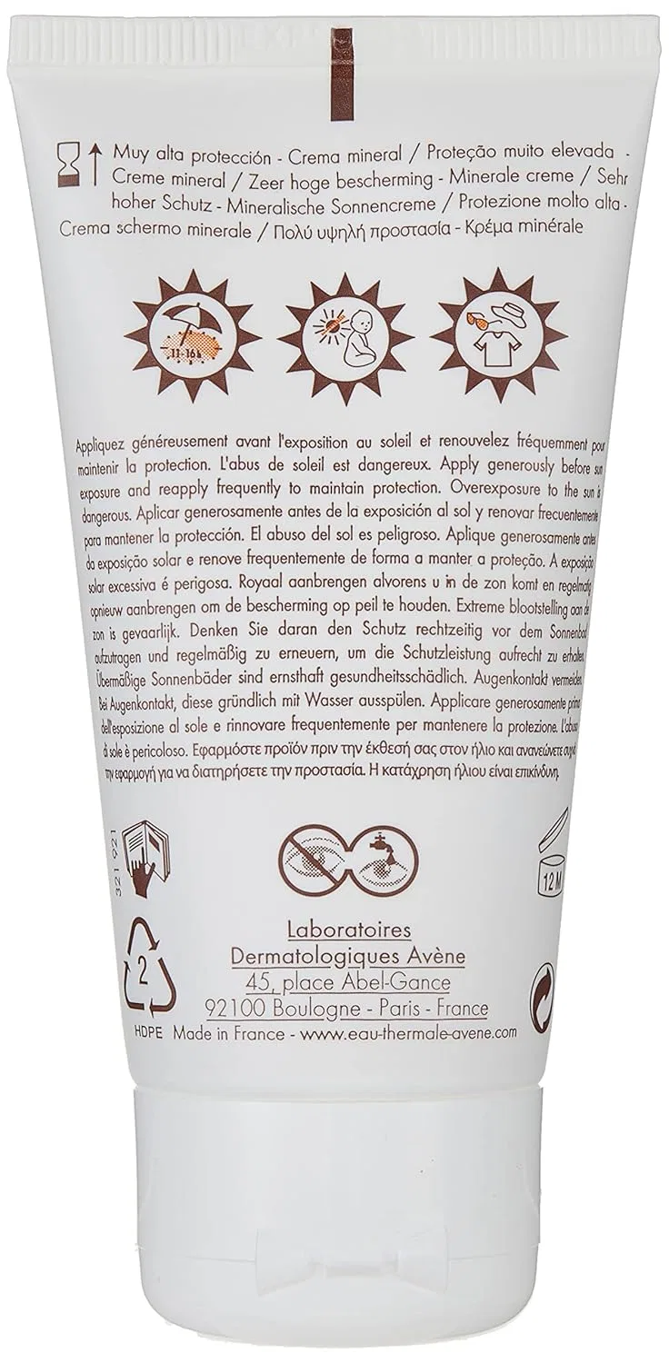 Минеральный солнцезащитный крем SPF 50 от Avène Avene — фото 4