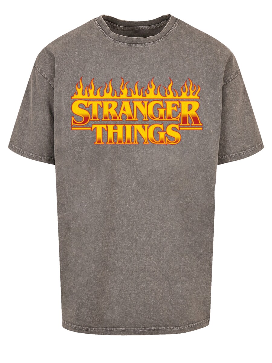 

Рубашка F4NT4STIC Stranger Things Fire Logo Women Netflix TV Series, серый