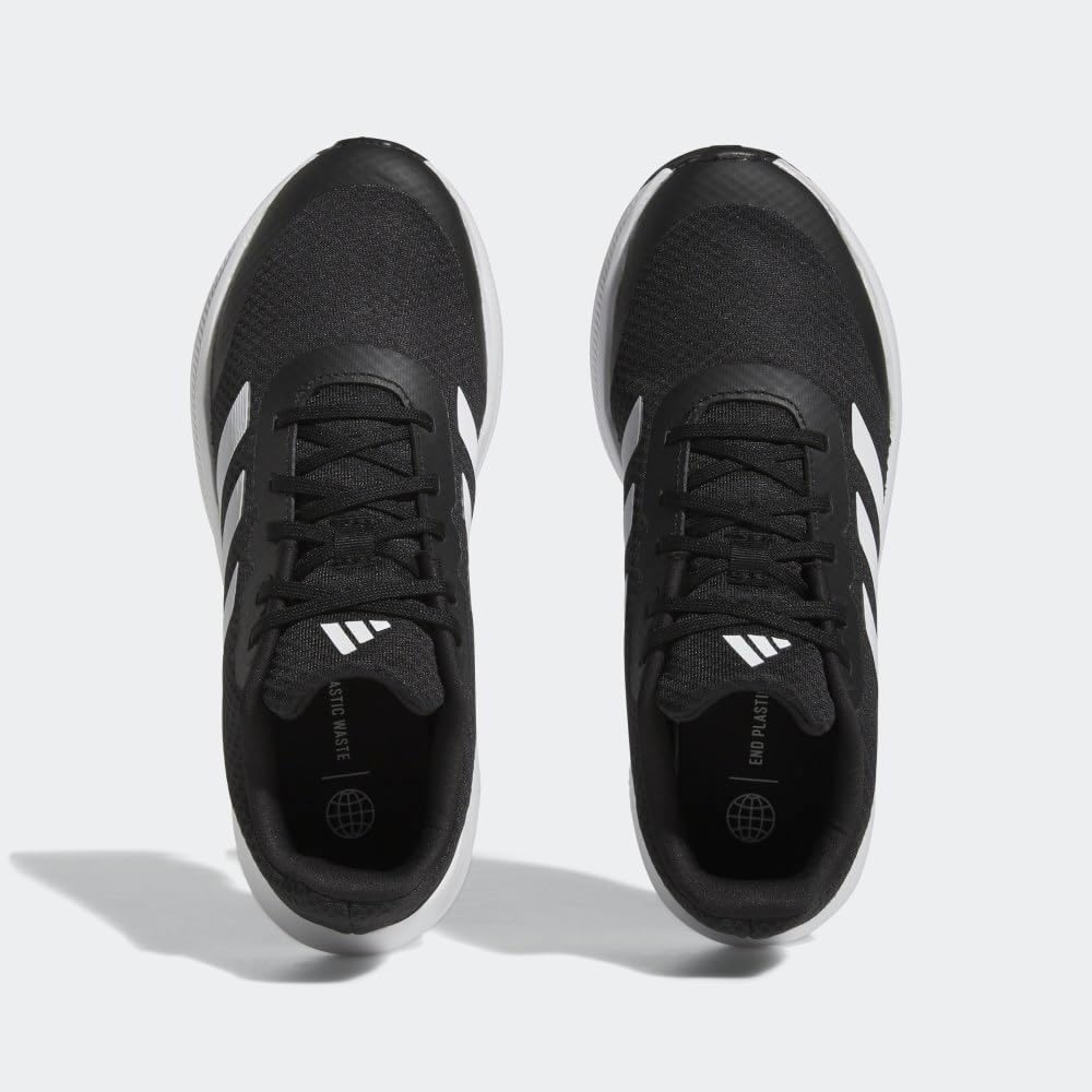 Кроссовки Adidas Runfalcon 3 для детей и подростков, белый/черный — фото 4