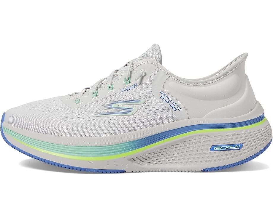 Кроссовки SKECHERS Go Run Elevate 2.0 Banyan Hands Free Slip-Ins, цвет Gray/Blue — фото 4