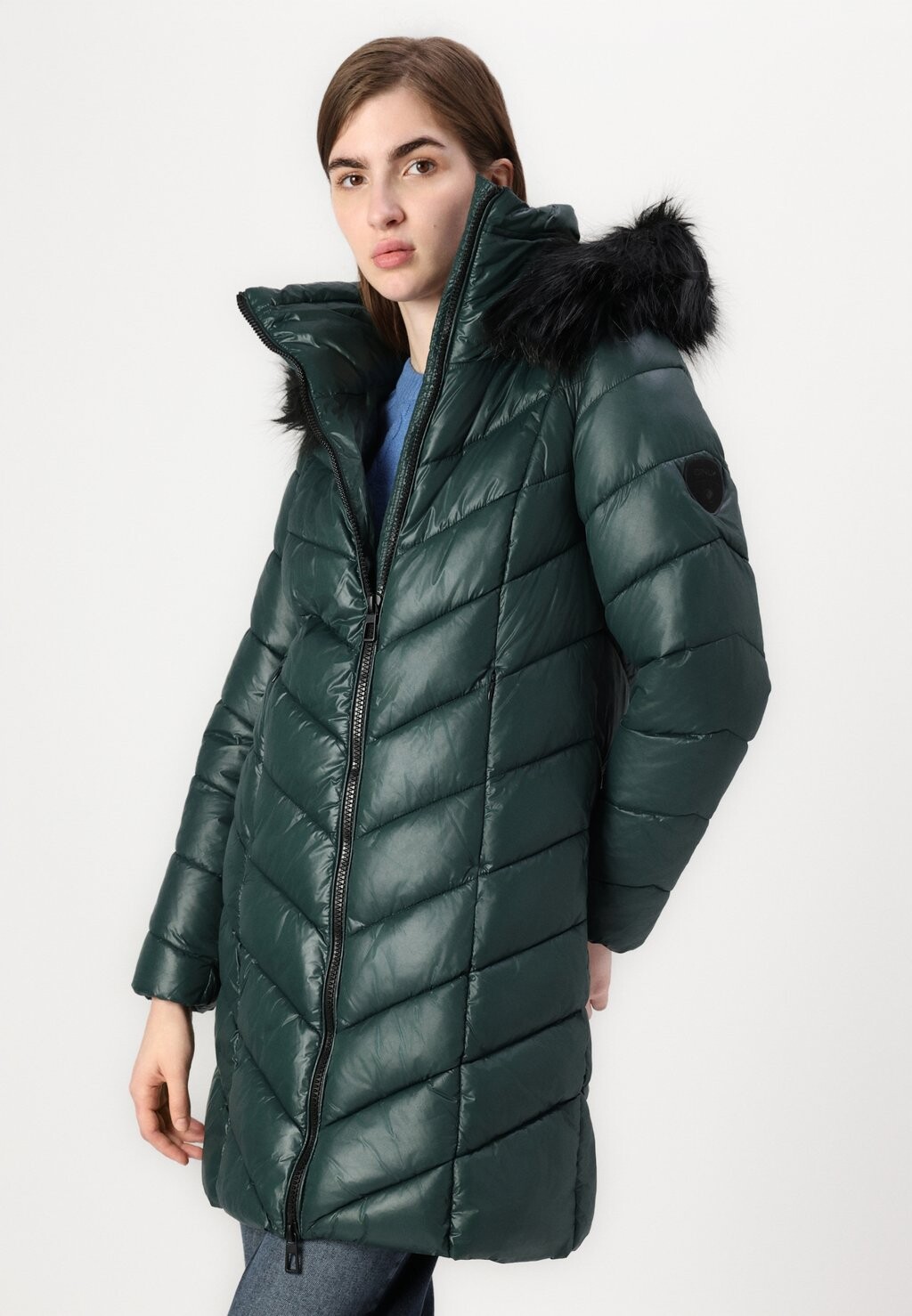 

Зимнее пальто ONLFEVER PUFFER COAT LIFE ONLY, темно-зеленый