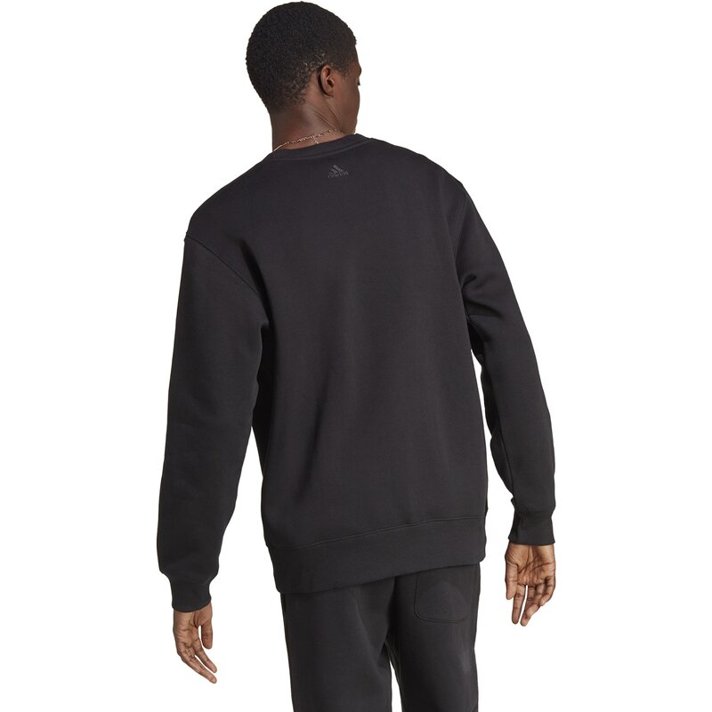 Толстовка all szn флисовая графика Adidas, черный — фото 3