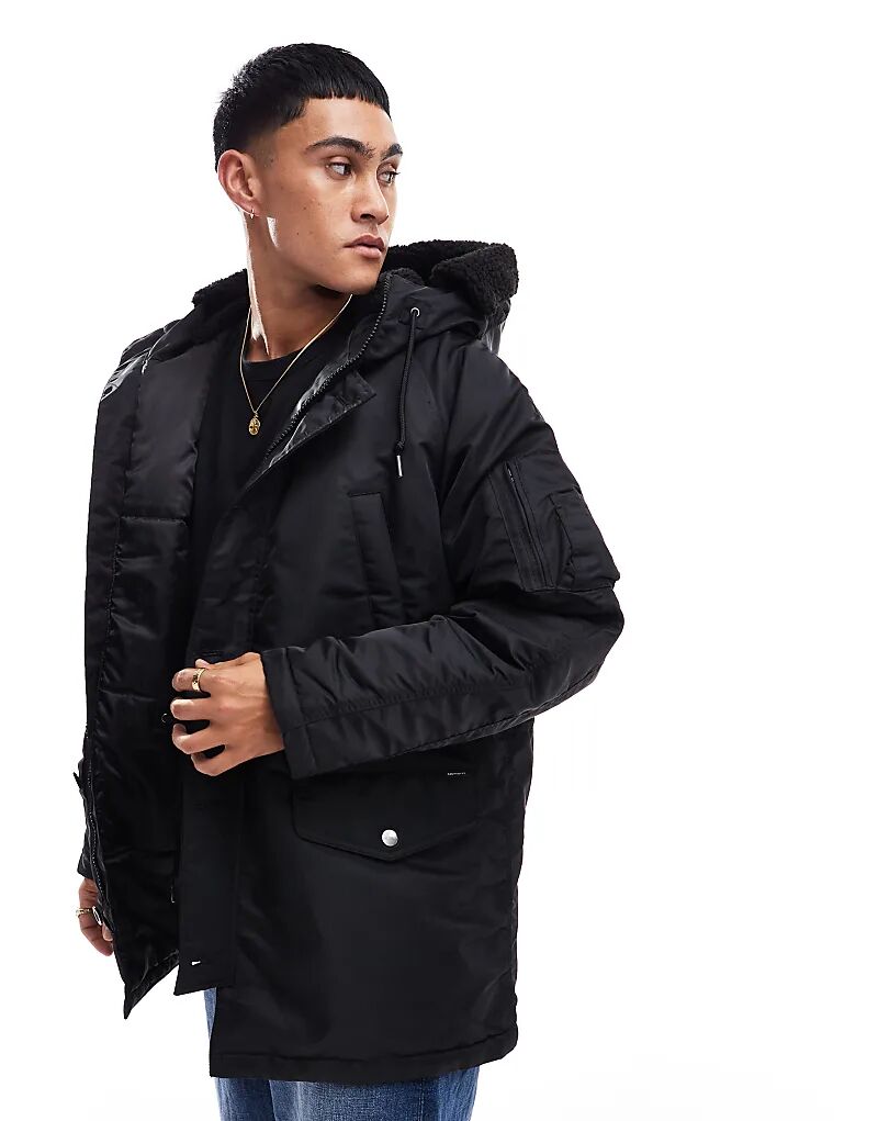 

Куртка парка olten черного цвета Carhartt WIP
