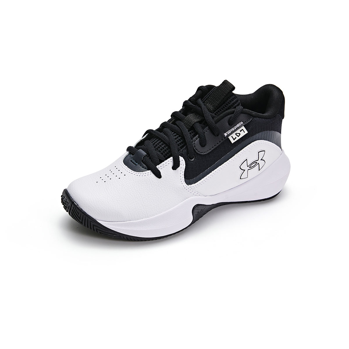Детские баскетбольные кроссовки Unisex Under Armour, белый/черный — фото 4