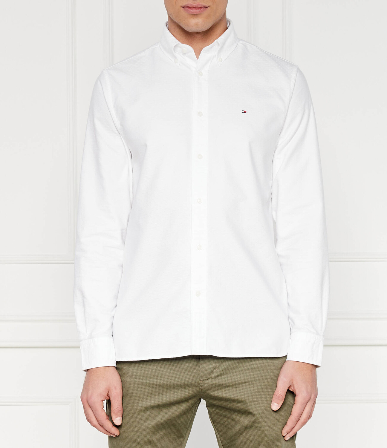 

Рубашка Tommy Hilfiger OXFORD DOBBY Regular Fit, белый