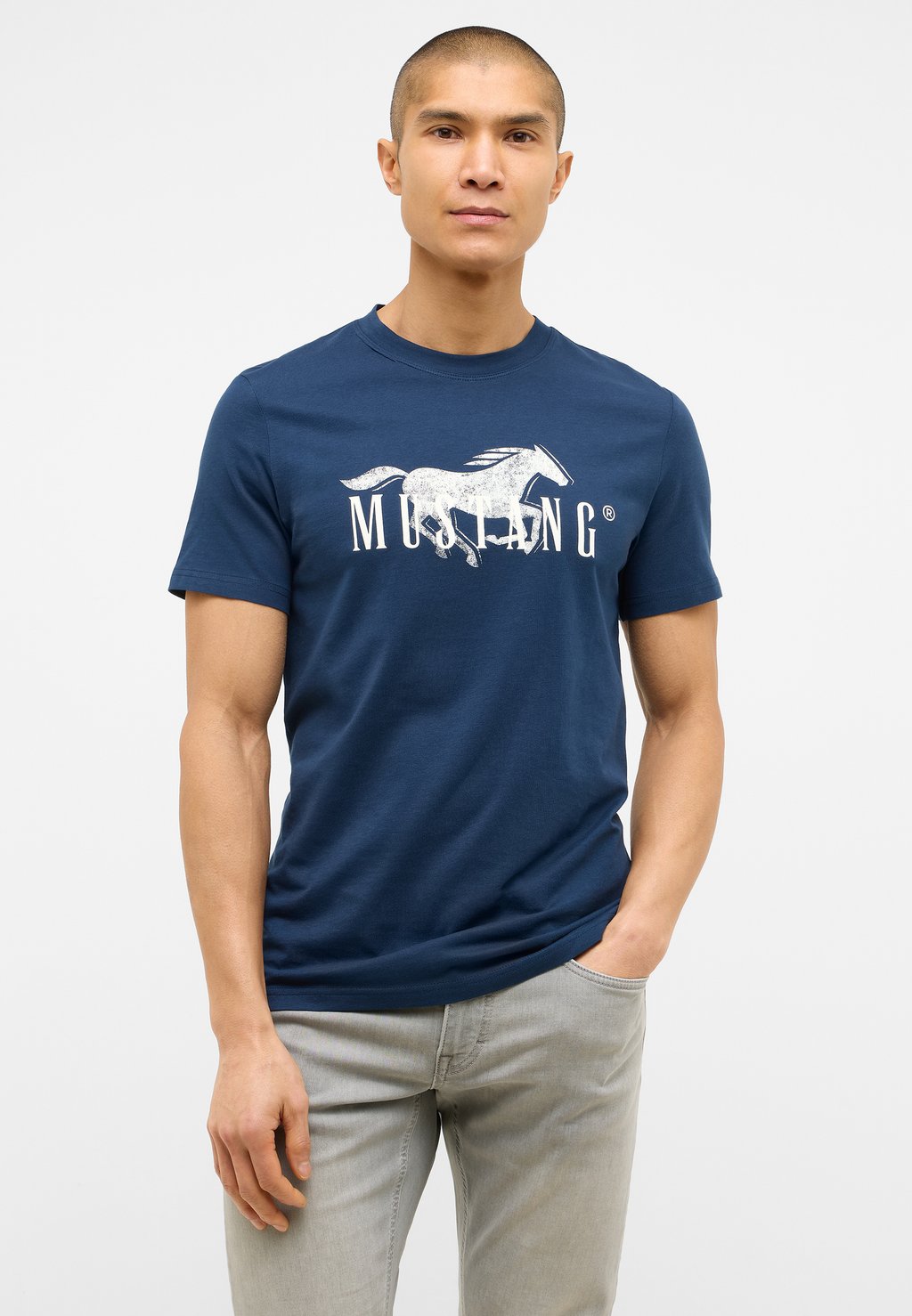 

Футболка с принтом Mustang, цвет Blau