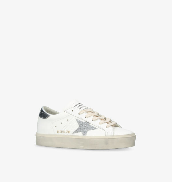 Низкие кожаные кроссовки Hi star 10449 Golden Goose, мультиколор — фото 3
