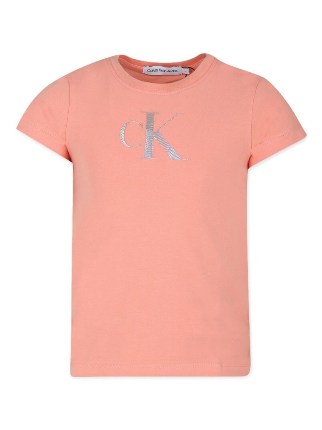 

Футболка с логотипом Calvin Klein Kids, розовый