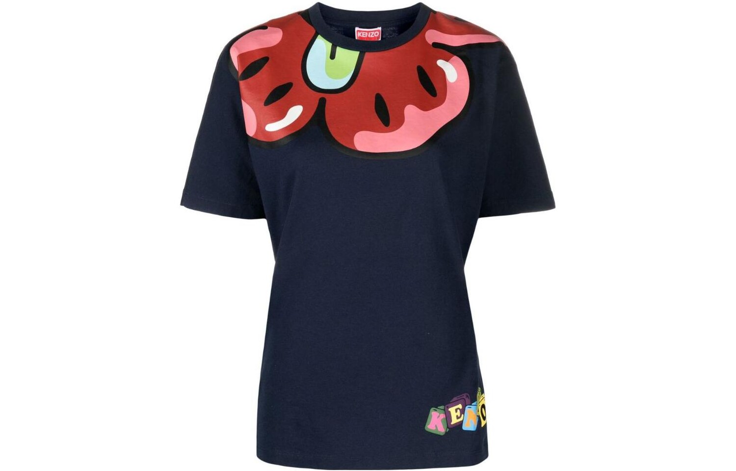 

Футболка женская Kenzo Printed Neck, синий