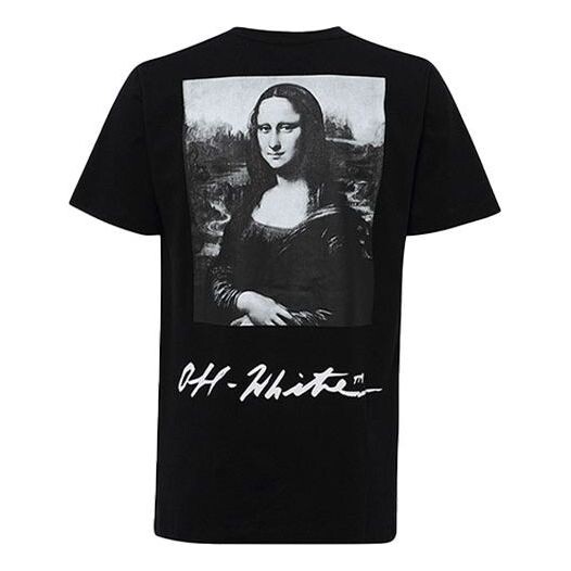 

Футболка ss19 mona lisa print short sleeve Off-White, черный