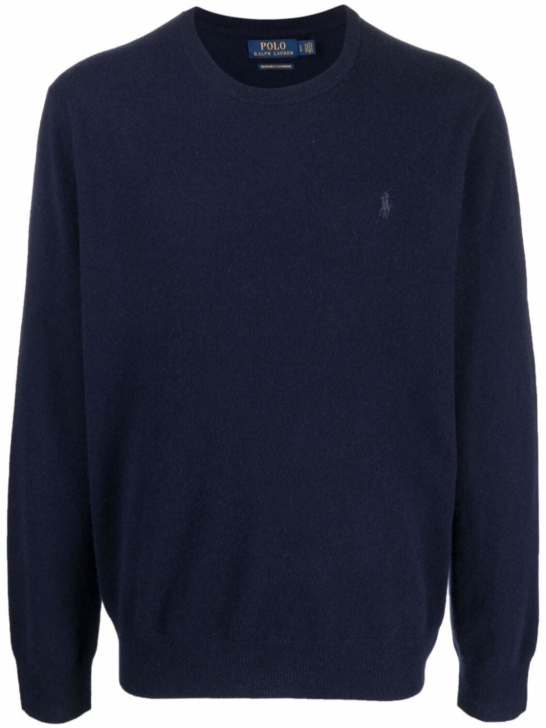 

Polo Ralph Lauren кашемировый джемпер с вышивкой Polo Pony, синий