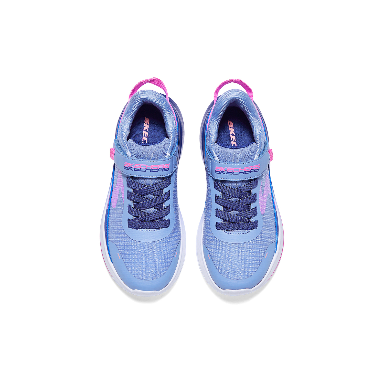 Дышащие низкие детские беговые кроссовки kids' Skechers Kids, синий — фото 4