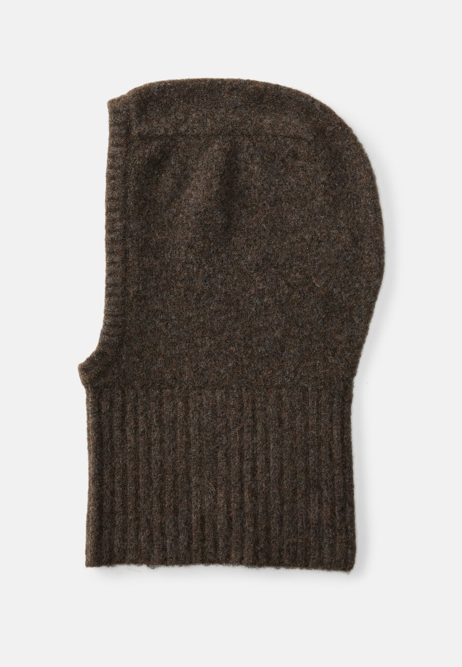 

Шапка Weekday LOTTIE HOOD, Dark Brown Melange/Brown